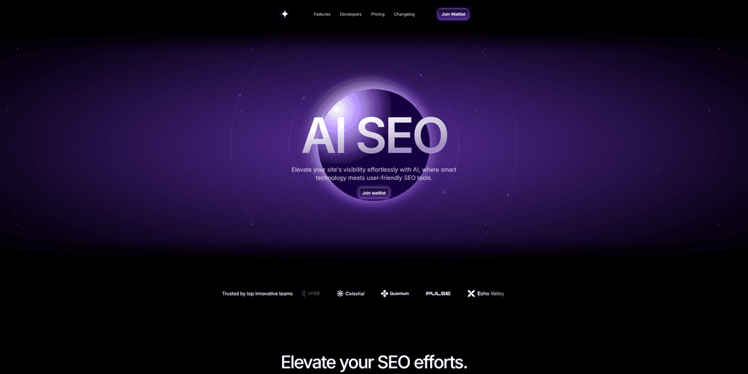 AI SEO Landing Page